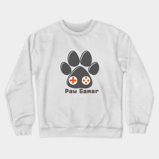 Paw Gamer for Dog and Cat Lover Gamer Crewneck Sweatshirt